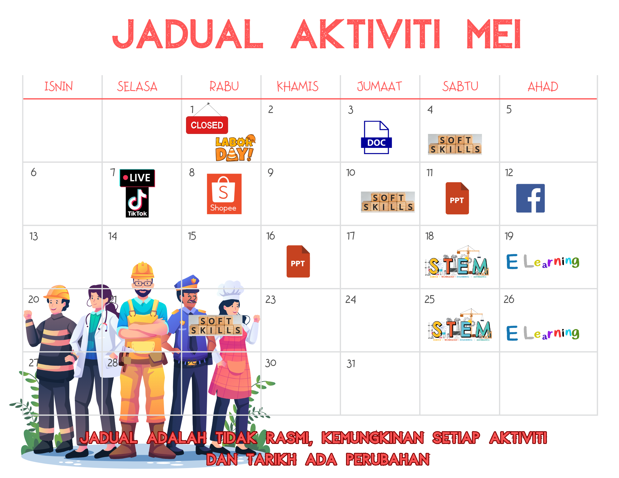 JADUAL AKTIVITI