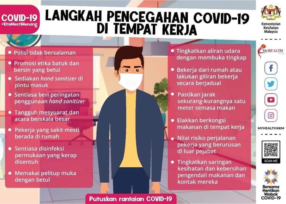 Langkah Pencegahan Covid19 di Tempat Kerja